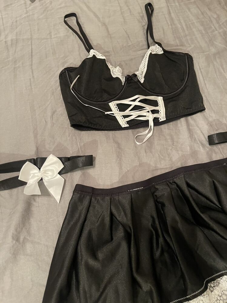 Conjunto de lencería para mujer, traje de sirvienta francesa 1