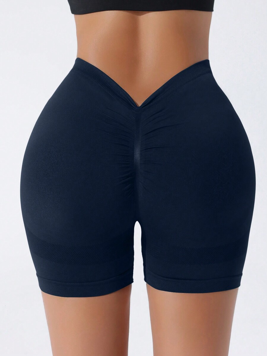 Shorts cortos deportivos con cintura en V